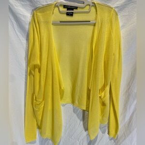 United States Sweaters Yellow Cardigan Open Front